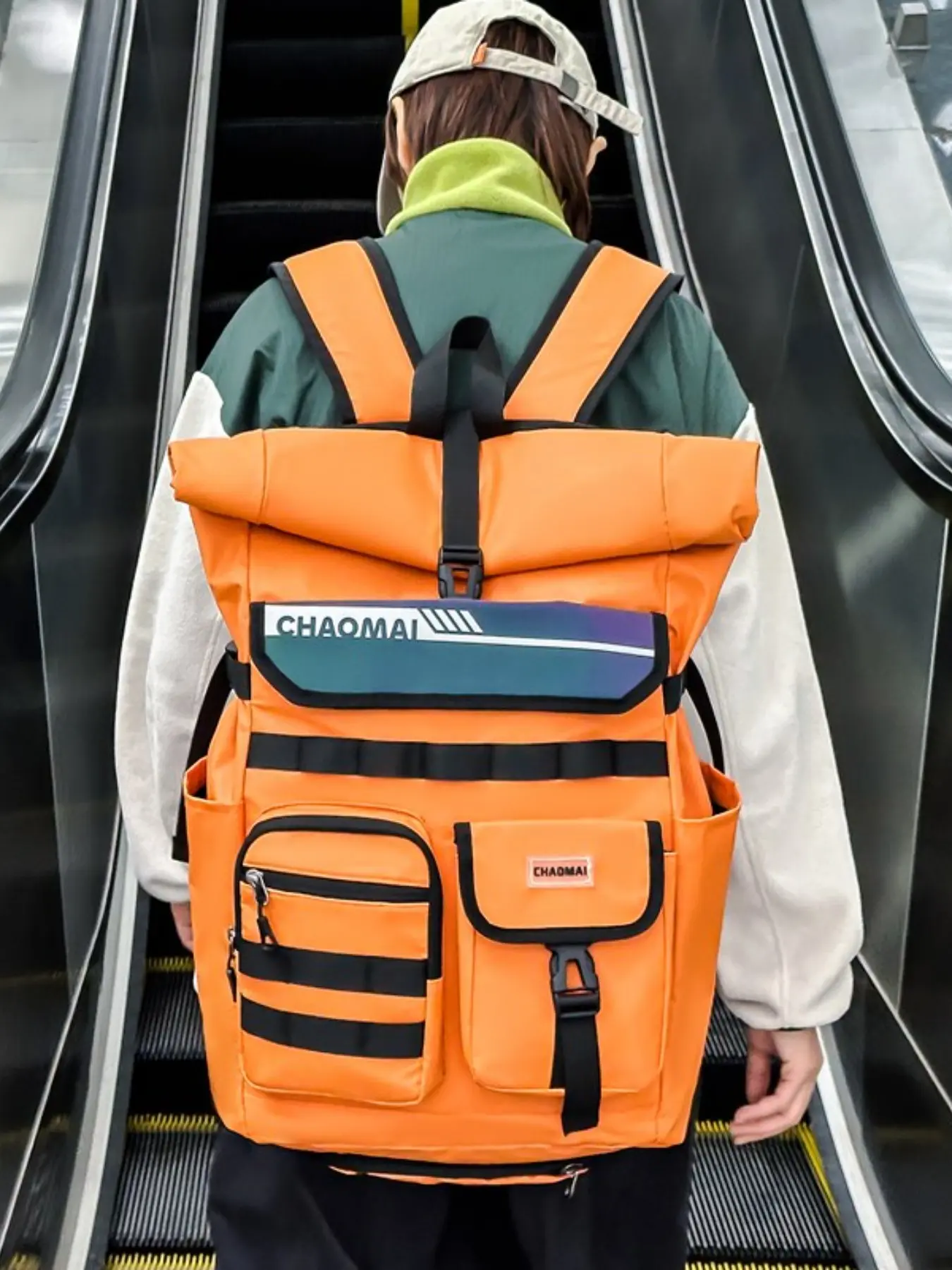 Large Capacity Badminton Racket Bag, Fashionable Shoulder Backpack with Shoe Compartment, Sports Training Cycling Backpack, Student Bookbag