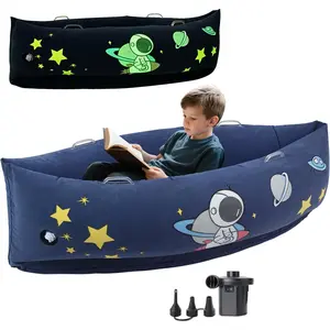 Sensory Peapod Chair for Kids with Luminous Space Printi60Inches Sensory Canoe for Autism ChildreninBedroom,Kitchen, Nursery & Daycare,Room Must HavesandElectric Air Pump,Space Blue Easter Toys for Kids