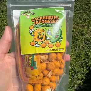 Cacahuate Japonés Sabor Queso Jalapeño | 140g | Cheleando | Mexican Peanuts, Snack