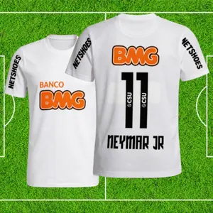 11-12 Home No. 11 Neymar Short Sleeve Vintage Soccer Jersey
