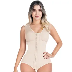 Fajas Sonryse 056BF | Colombian Postpartum Shapewear Bodysuit with Built-in Bra