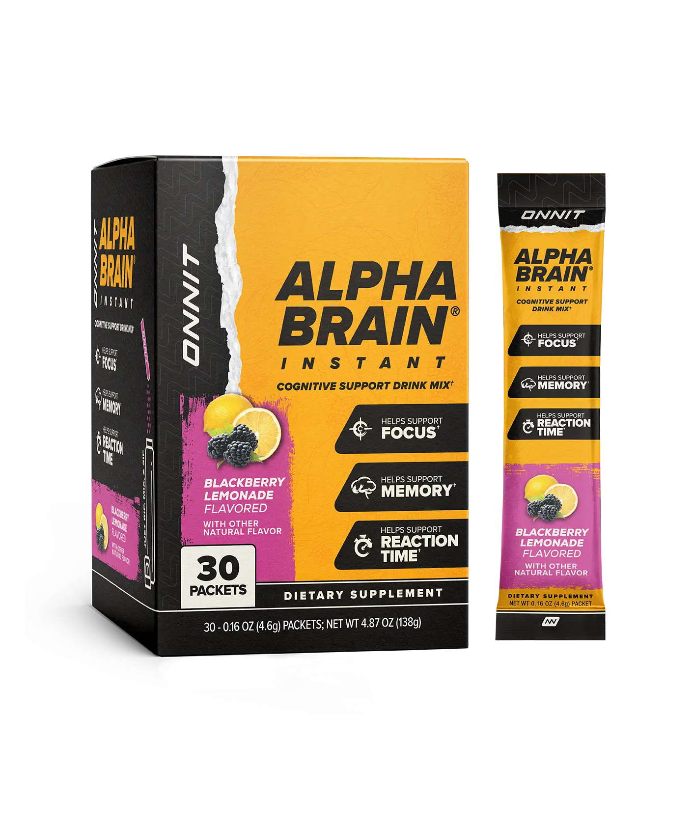 Alpha BRAIN® Instant - Blackberry Lemonade (30 ct) Alpha BRAIN® Instant - Blackberry Lemonade (30 ct)