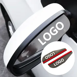 2pcs car rearview mirror rain eyebrow rainproof sunscreen transparent silicone rain eyebrow suitable for Audi/BMW/Mercedes-Benz/Volkswagen/Hyundai and other brands Car Accessories