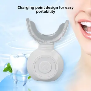 In-stock rechargeable teeth whitening device, wireless charging teeth cleaner, teeth whitening device gel set wholesale