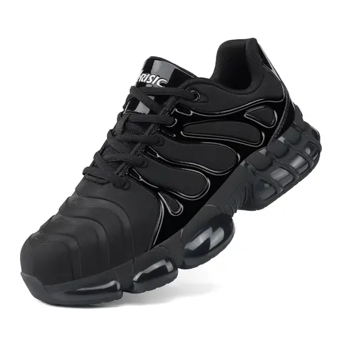 ARISIC Unisex Steel Toe Athletic Work Safety Shoes - Closed-Toe, Lightweight, Anti-Smash, Shock-Absorbing, Puncture-Proof, Fashionable Durable All-Seasons Construction Footwear for Men & Women