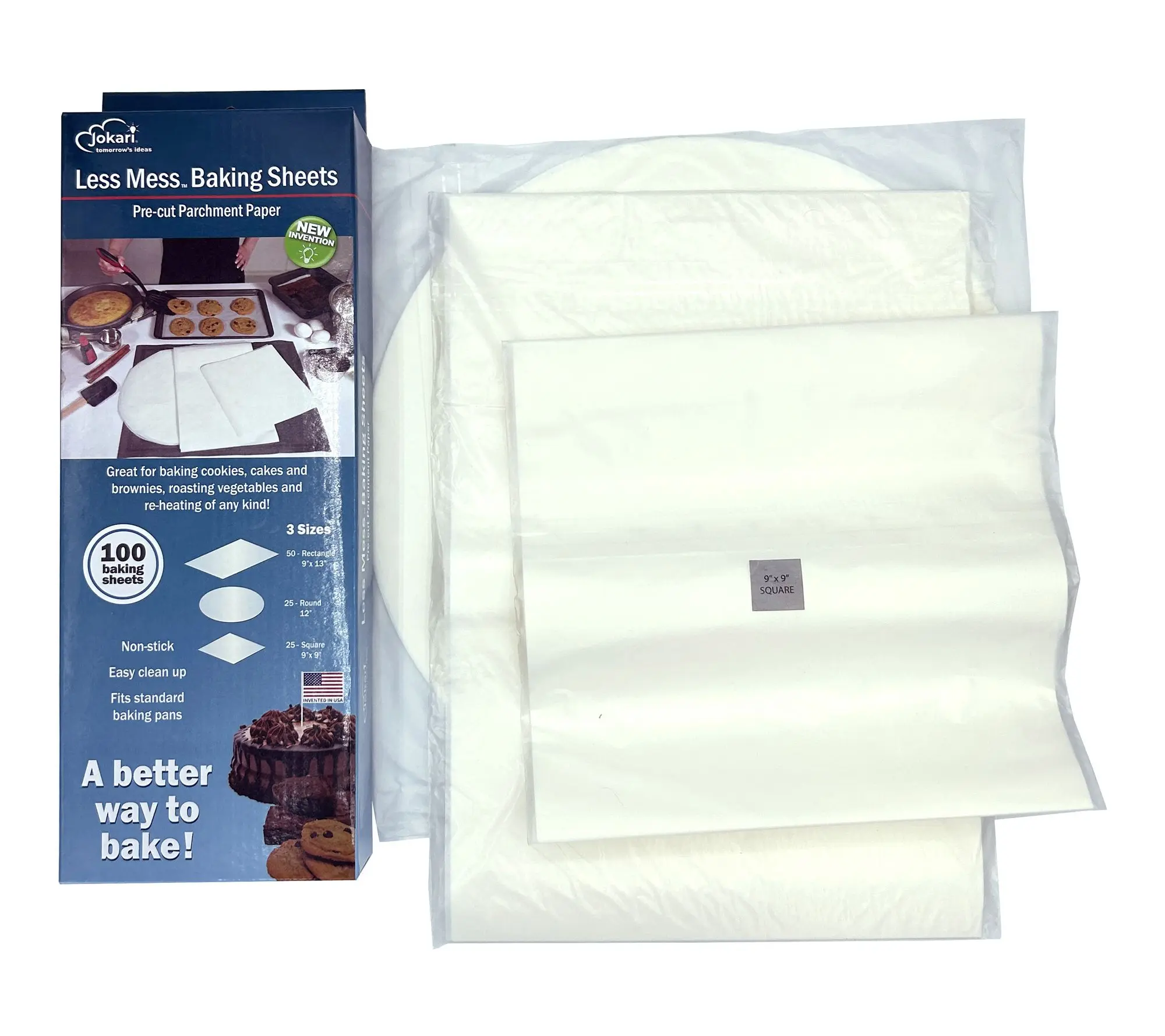 Jokari Less Mess Baking Sheets, 100 Pieces