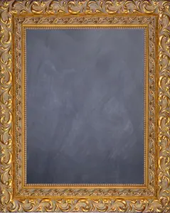 Framed Chalkboard - Ornate Gold Finish Frame