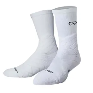 Pro-Tech Infiniti White Compression Socks with Light Support & Moisture-Wicking Technology for Enhanced Performance and Comfort