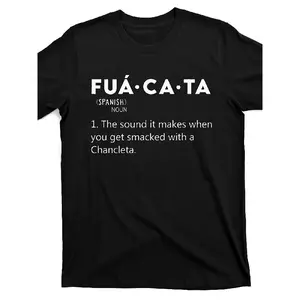 Men'S Fua Ca Ta Graphic Tee - Soft, Round Neck Short Sleeve, Casual Black Shirt Featuring The Spanish Definition of Chicanza, Comfortable Apparel |   Casual Look |   Soft Feel