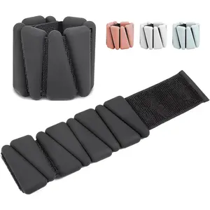 Wrist Ankle Weights for Women Men kid, Adjustable arm Weighted set for Yoga, Walking, Pilates, Exercise, Fitness, Aerobics, Gym, Set of 2 (1lb Each)