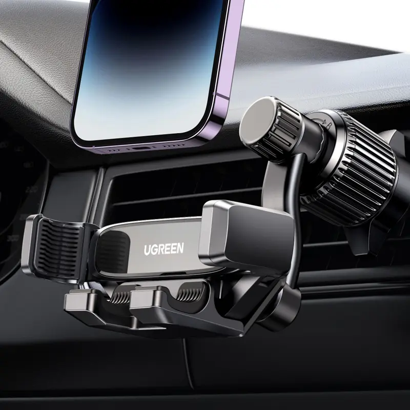 UGREEN Car Phone Holder 360 Degree Rotated Gravity Air Vent Phone Mount, Compatible with iPhone 17 16, Samsung, 360 rotation Cellphone Grip Stand-Summer Sale