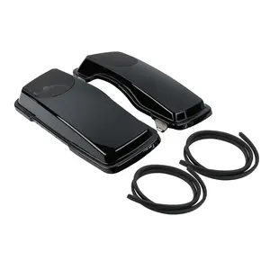 TCMT Vivid Black 5x7''Speaker Saddlebag Lids Fit For Harley Touring Road King 1993-2013