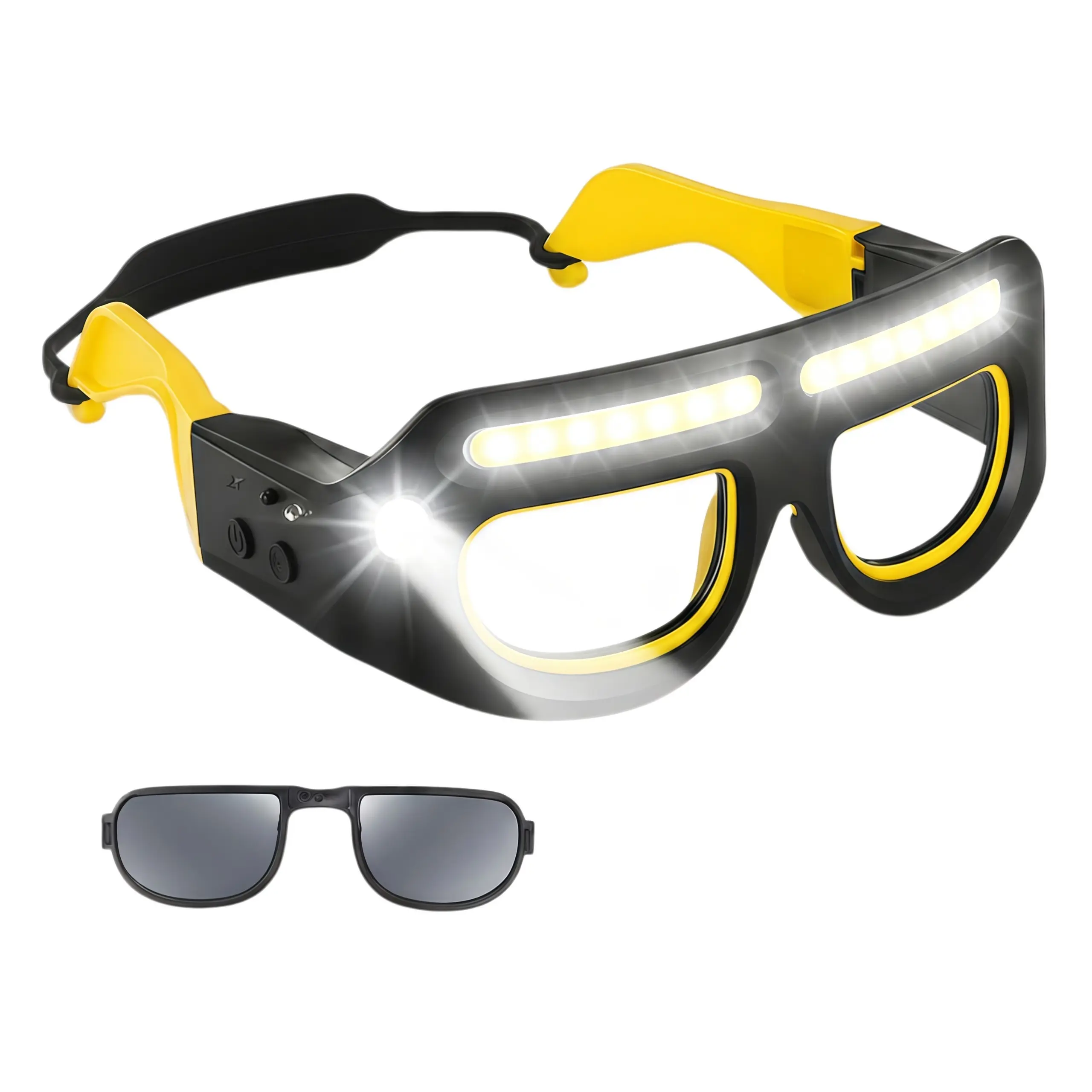 Rechargeable LED Headlamp, Outdoor Kit, For Running, Camping, Outdoor Activities, Night Work, and Repairs, Dust-proof lens, USB-C Charging, Multifunctional High-Lumen Flashlight