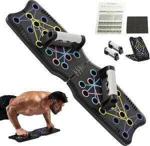 Push Up Board 9 in 1 Strength Training Equipment | Professional Home Workout Push Up Fitness Stand For Floor | Multi-functional Push Up Board for Men | Portable Gym For Chest, Abdominal