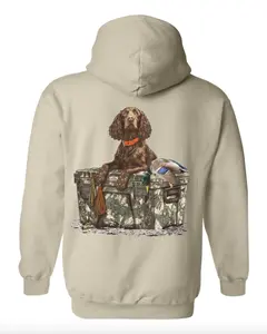 Hunting Dog Cooler Hoodie T-Shirt, Hunter Camo Boykin Spaniel Halloween Tee, Summer Outdoor Camping Sweatshirt, Camo Shirt, Hunting Gift For Men Women
