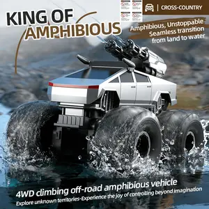 Amphibious 4WD RC Monster Truck – Water Bomb Shooting & Multiplayer Battle Kids Toy rc cars monster truck toys toys for boys 6-8  rc cars for boys age 8-12  Toys for Boys & Girls  Perfect for Children's Day, Christmas and Birthday Gifts