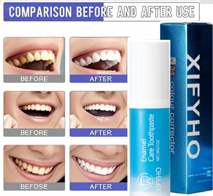 XIFYHO Cerulean blue Teeth Whitening Toothpaste, FreshenBreath Toothpaste for Oral Hygiene Clean,Daily Oral Health Care Cleansing Paste