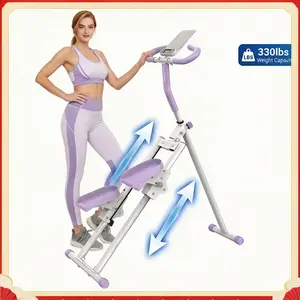 Foldable Vertical Climber 330LBS Home Stepper Machine Silent Hydraulic Exercise Equipment for Full Body Workout