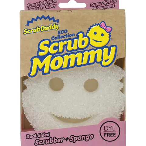 Dye-Free Scrub Mommy Sponge (1ct) - FlexTexture Dual-Sided Design