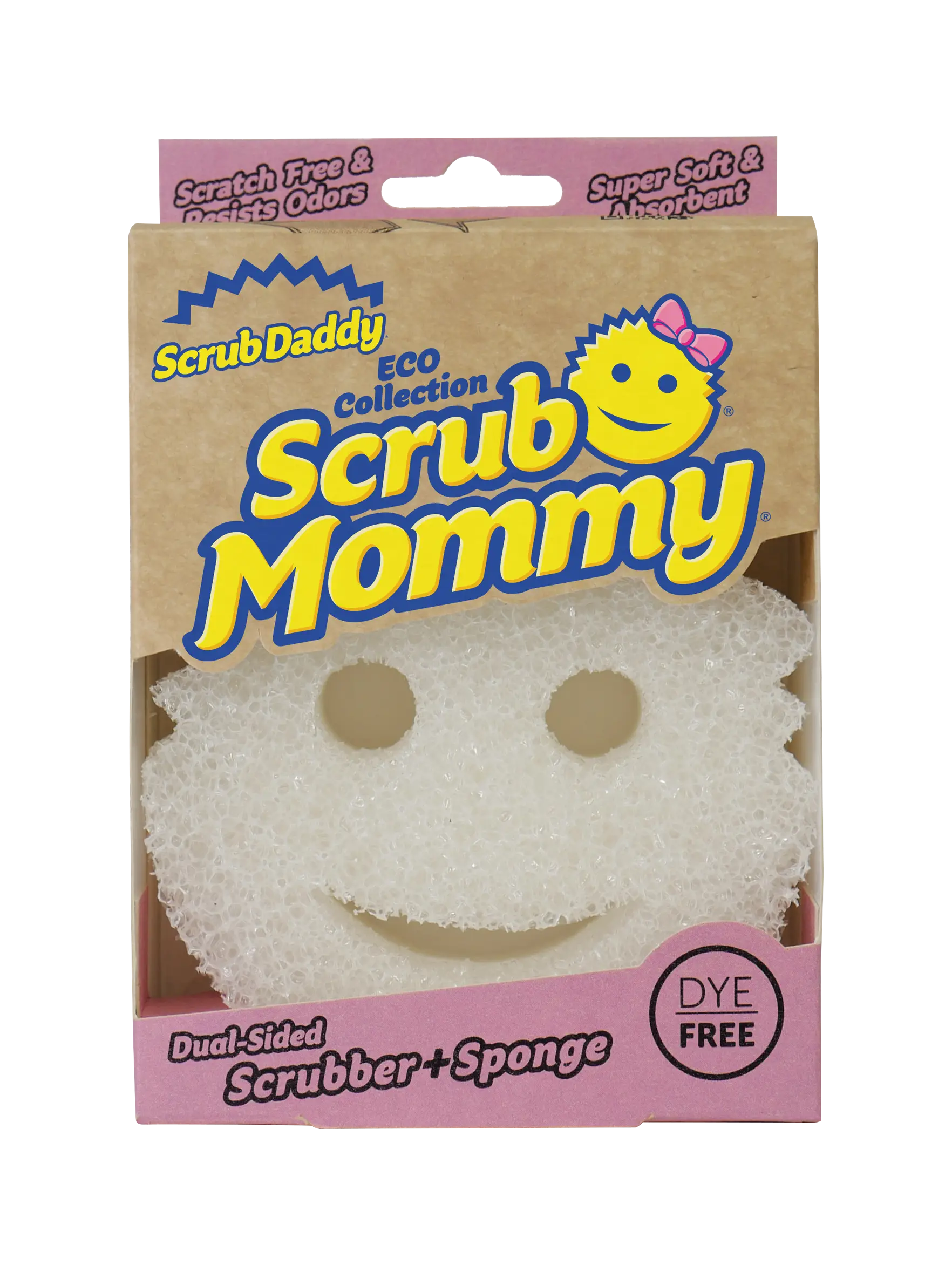Dye-Free Scrub Mommy Sponge (1ct) - FlexTexture Dual-Sided Design