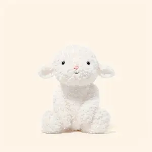 Cute Lamb Plush Toy, 1pc Small Sheep Pet Stuffed Animal, Adorable Lamb Doll Companion, Cuddly Stuffed Animal, Perfect Gift for Kids and Pets