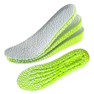 Popcorn foam height-increasing insoles, unisex high-elasticity shock-absorbing inserts, breathable half insoles, suitable for sneakers, boots, and casual shoes