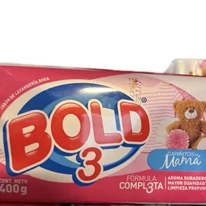 Bold 3 laundry bar of soap scent aromas primaveras 400 grams
