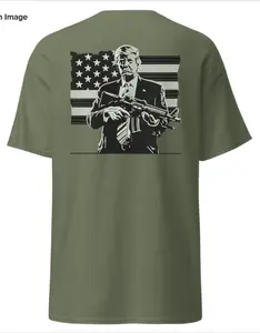 Trump Fight American Flag Summer Tee