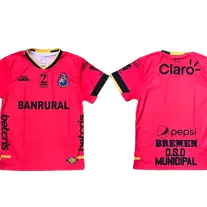 CSD Municipal Guatemala Playera de CSD Jersey - Red, Short Sleeve, Sporting Event Shirt Design fan