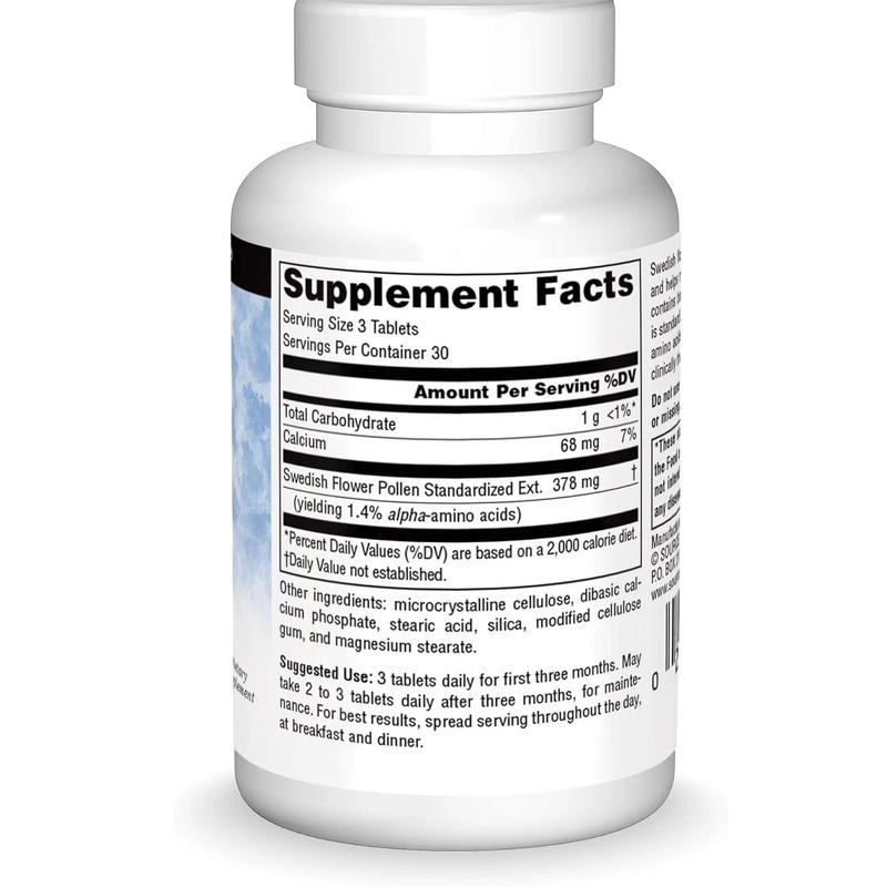 Source Naturals Swedish Flower Pollen Supports Prostate Function and Healthy... Healthcare Supplement Fitness Vitamin