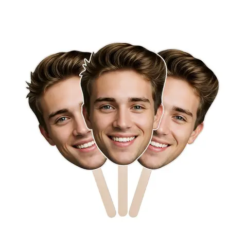 Custom Big Head Plastic Cardboard Cutout - 1pc Personalized Life-Size Print, 6in-48in Range (6in,12in,16in,20in,24in Options), Fun Birthday Event Decor, Home Supplies Gift
