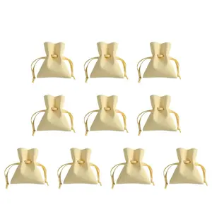 Portable Jewelry Pouches Drawstring Bag for Secure Storage of Earrings