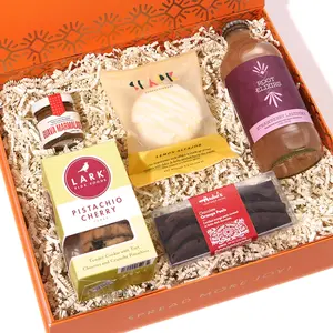Joyful Co. Birthday, Thank You & Get Well Soon Gift Box - Premium Gift Box Includes Cookies, Candle, Mug, Planner & Pen, Unique Luxury Gift Basket for Her, Mom, Wife, Sister, Friend & Coworker