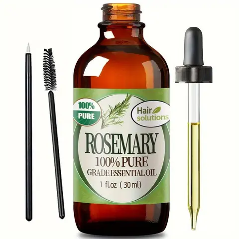 30ml Rosemary Hair Growth Oil with Biotin - Natural Scalp Strengthening Treatment for Thinning Hair, Hair Loss Repair Serum for Women & Men, Edge Booster & Split Ends Moisturizer Haircare