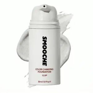 Self-Adjusting Fluid Foundation Cosmetic, 24H All-Day Longwear, Pure Vegan Formula, Daily Flawless Coverage, SPF Sun Protection
