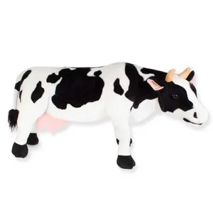 Real Planet™ Farm Cow Realistic Plush Stuffed Animal