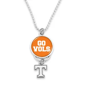 University of Tennessee Volunteers Rearview Mirror Charm with Silver Logo