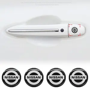 Car Door Lock Hole Sticker Lock Protection Anti-Clog Sticker Car Decals for Nissan Almera Versa Pathfinder Maxima Murano Armada Skyline