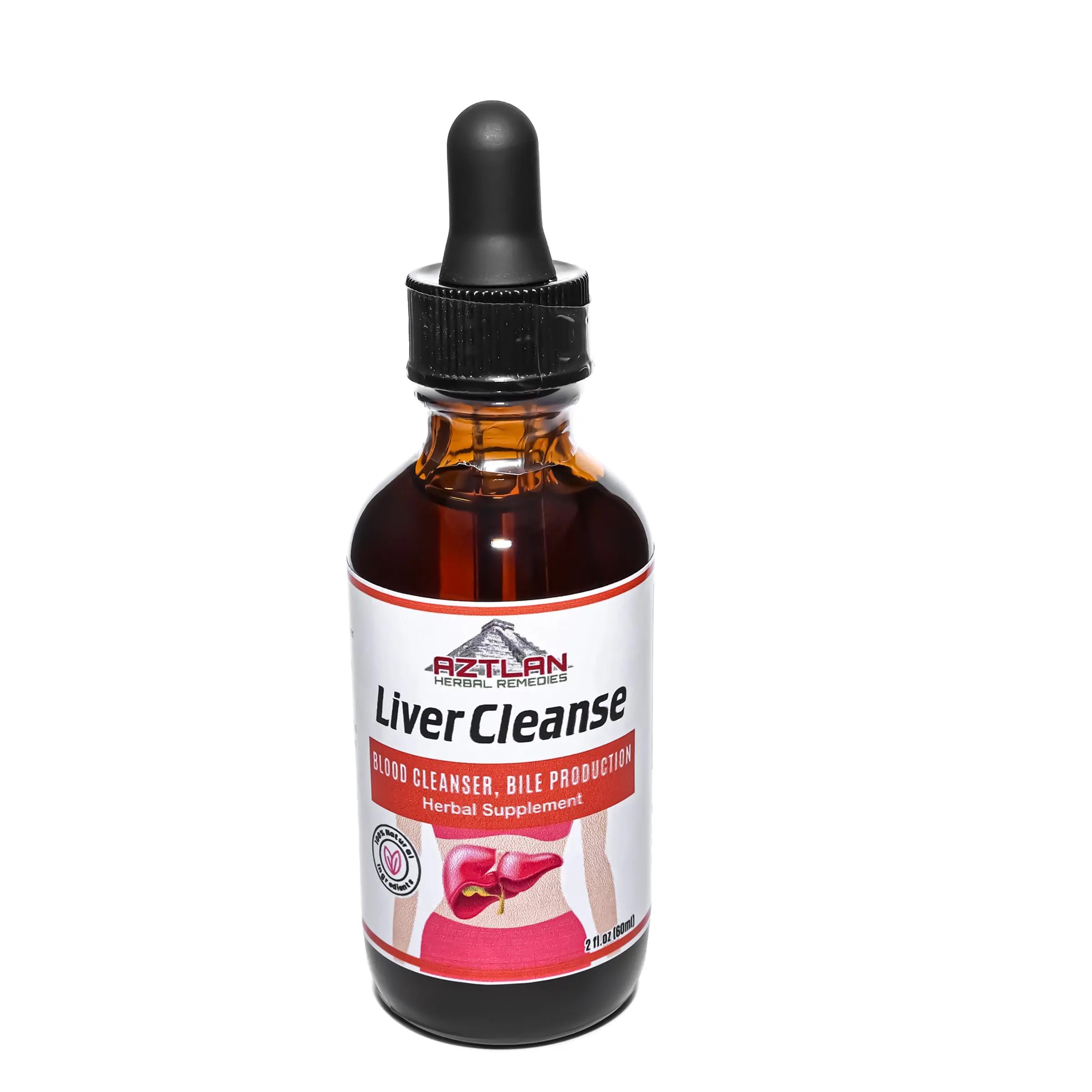 Aztlan Herbal Remedies Liver Cleanse Tincture 2oz - Herbal Supplement for Detox & Fatty Liver Support - US Healthcare Fitness Edible Dietary