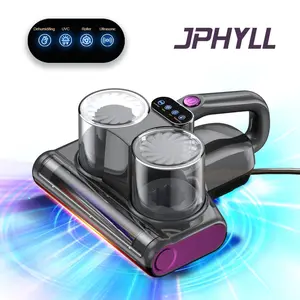 JPHYLL Mattress Mite Remover Vacuum Cleaner 6 in 1 Lightweight Handheld with LED Display 16KPa Strong Suction 380W Motor UV-C Light for Pet Hair Carpets - Home Cleaning Machine