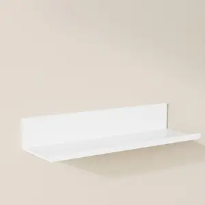30/40/50cm Wall Shelf Metal Bathroom Floating Shelves, Wall Shelf Unit, No Drill Mirror Shower Organizer, Living Room Kitchen Storage Ledge Wall Mounted Shelf