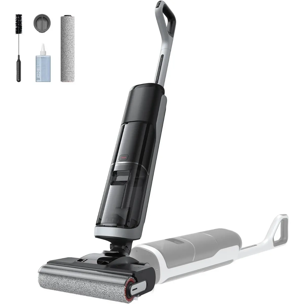 Cordless Vacuum Mop with 180° Lie-Flat Design & 140°F Brush Washing, Fast 5-Minute Hot Air Drying for Sticky Messes