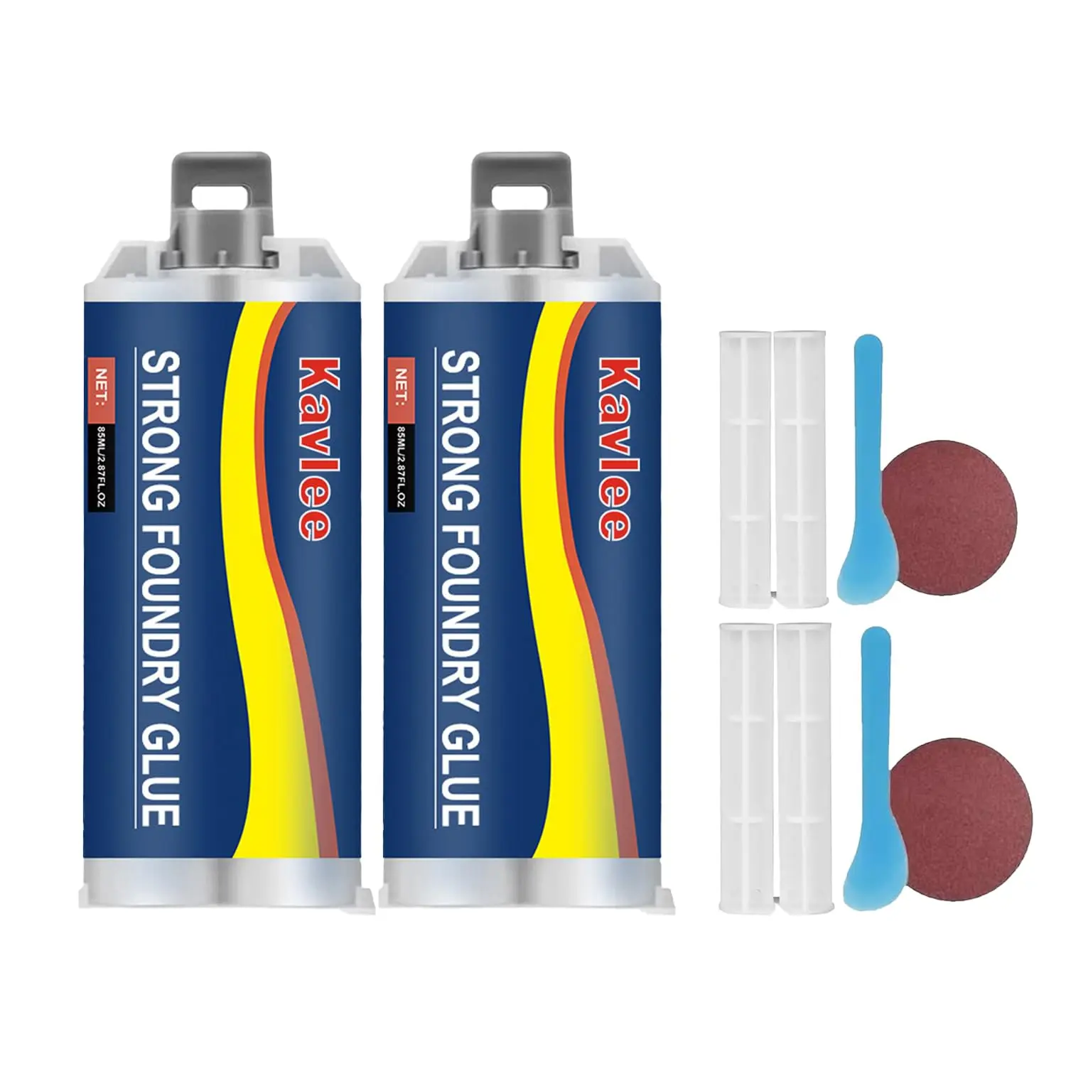 Foundry Glue, High Temperature Resistant Casting Repair, Metal Repair Glue,  Liquid Welding Filler for Metal  and Repairs, 2 count