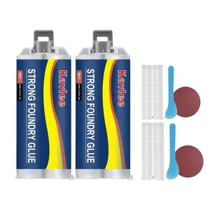 Foundry Glue, High Temperature Resistant Casting Repair, Metal Repair Glue,  Liquid Welding Filler for Metal  and Repairs, 2 count