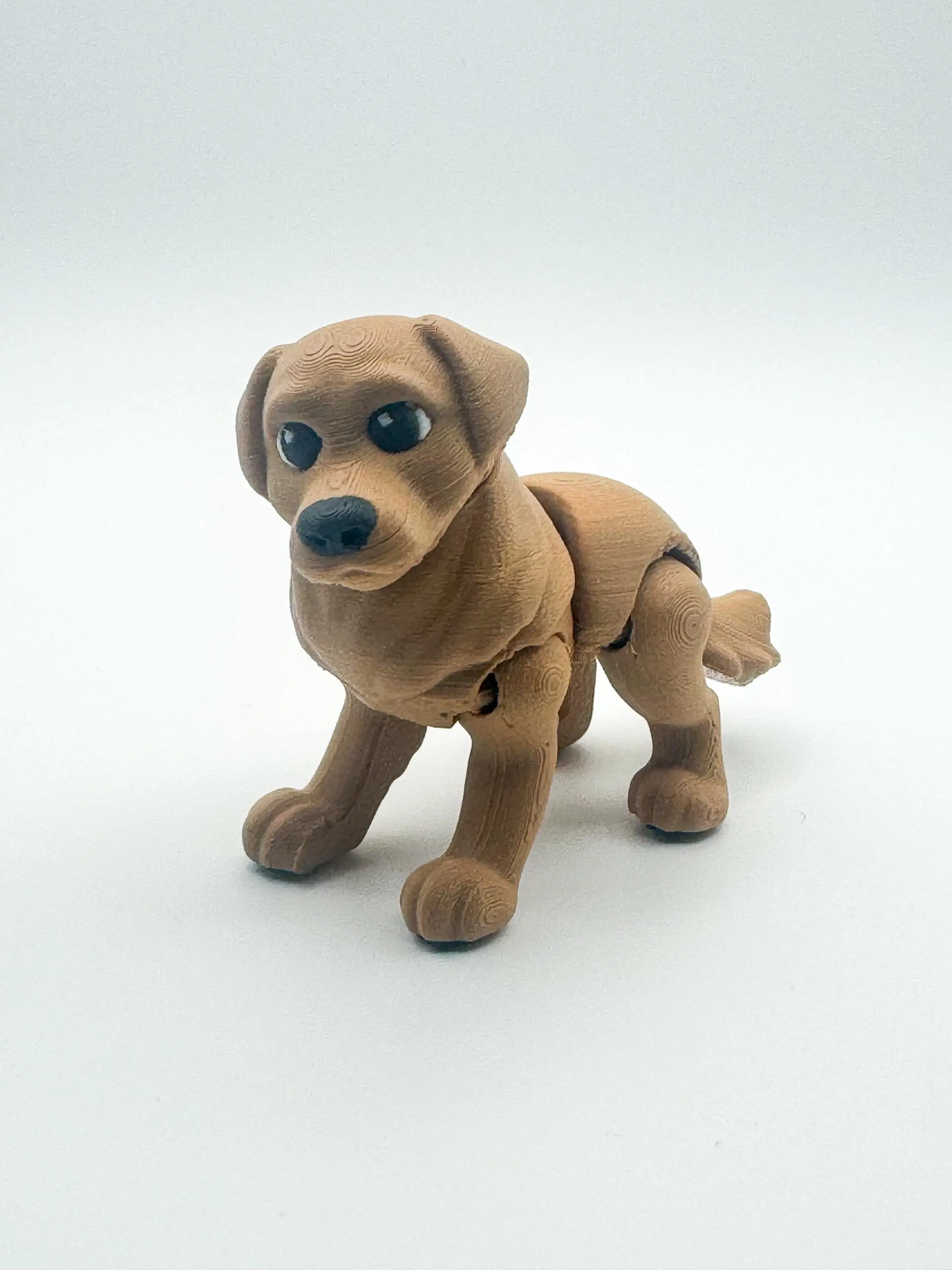 Articulated Golden Retriever Fidget - 3D Printed Flexi Dog - Golden Retriever Gift - Desk Fidget - Ages 14+