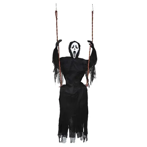 60" Ghost Face On Swing Decoration