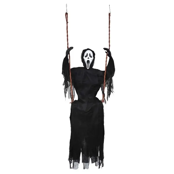 60" Ghost Face On Swing Decoration 60" Ghost Face On Swing Decoration