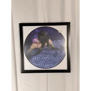 Olivia Rodrigo GUTS Purple Picture Disc Vinyl Framed Display Limited Edition