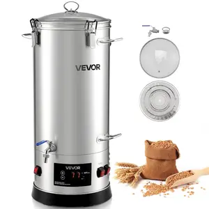VEVOR Beer Brewing Equipment, 8 Gal/30L 304 Stainless Steel Home Beer Brewer, 1500W All - in - One Home Brewing Kit with Tall strainer, Integrated Inner Barrel Reinforced HandleVEVOR Super Brand Day