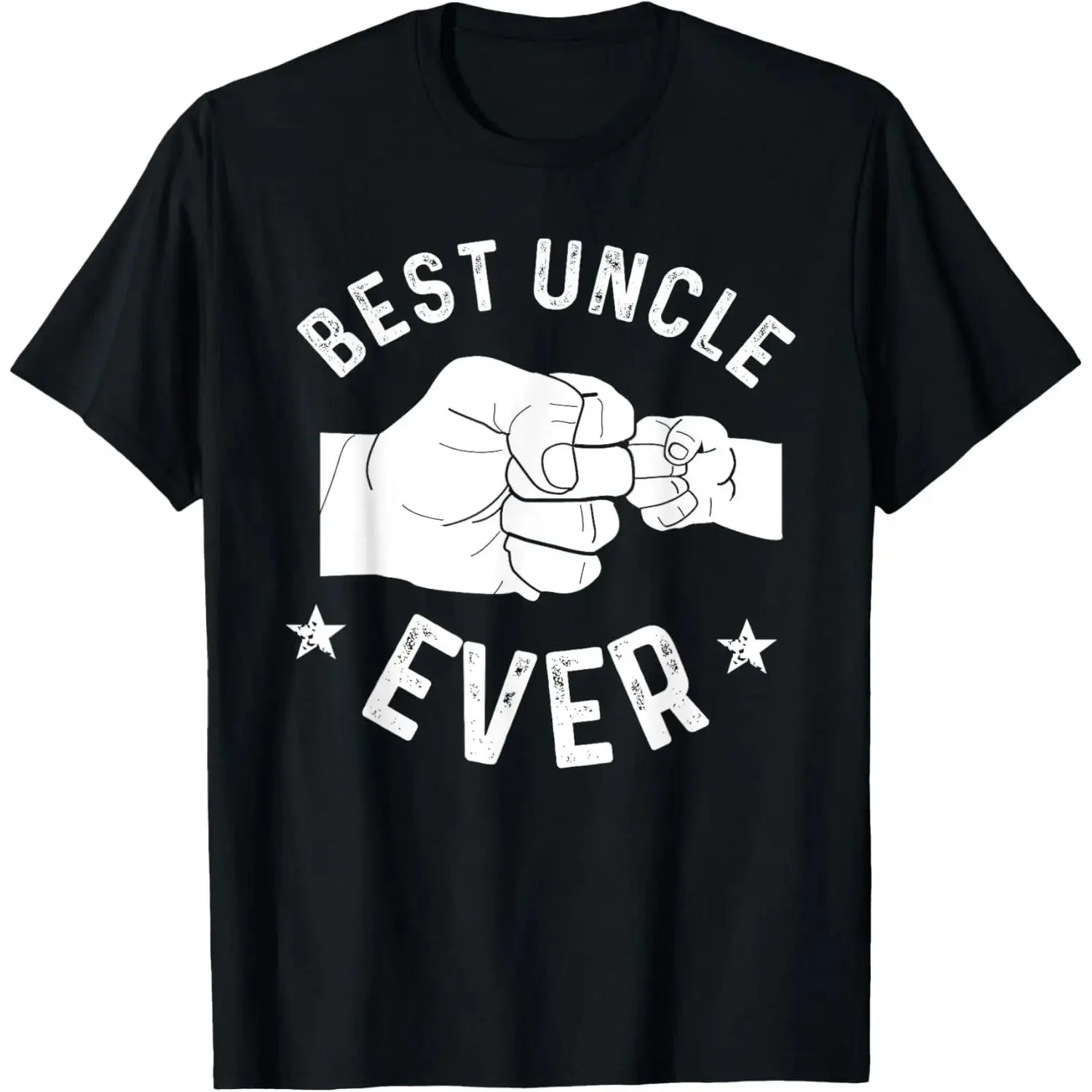 100% Cotton Funny Best Uncle Ever Fist-bump T-Shirt